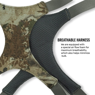 Hunting Binocular Harness Chest Pack with Rain Cover