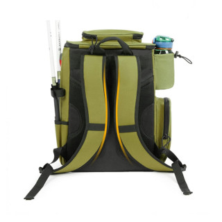 Waterproof Fishing Tackle Backpack With Rod Holder