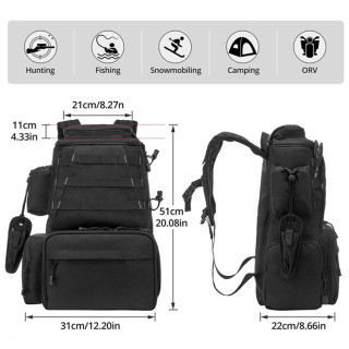 Large Capacity Waterproof Fishing Tackle Backpack