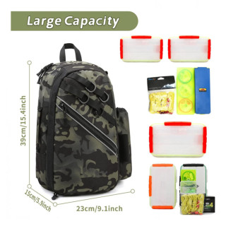 Small Waterproof Fly Fishing Sling Tackle Bag