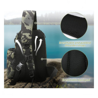 Small Waterproof Fly Fishing Sling Tackle Bag