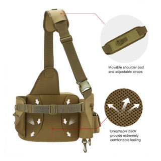 Fly Fishing Shoulder Bag Waist Pouch