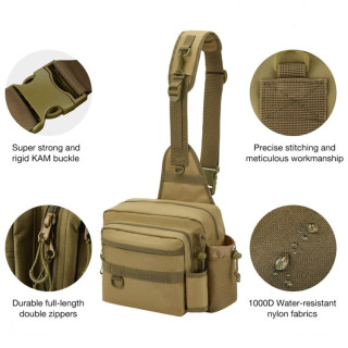 Fly Fishing Shoulder Bag Waist Pouch