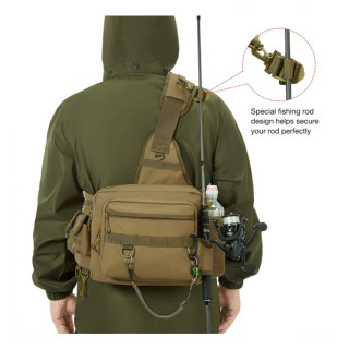 Fly Fishing Shoulder Bag Waist Pouch