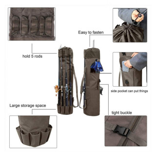 Sacs de transport en toile pour cannes et moulinets de pêche à la mouche