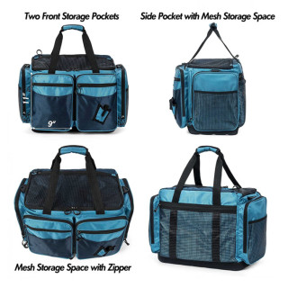 Waterproof Soft Fishing Tackle Storage Bag With Trays