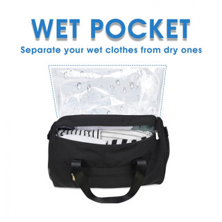 Men's Fitness Sports Gym Tote Bag With Wet Pocket