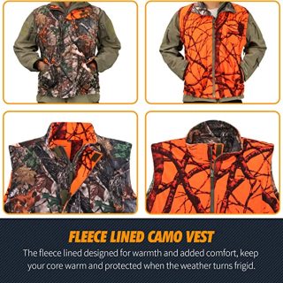 Original Hunting Turkey Reversible Vest clothing for Women Man