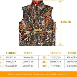 Original Hunting Turkey Reversible Vest clothing for Women Man