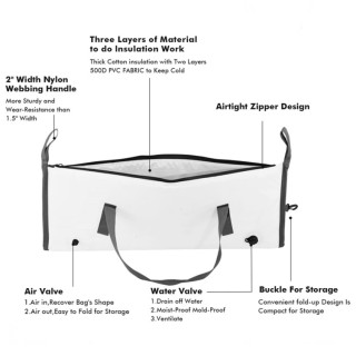 Insulated Fish Cooler Bag Cooling Fishing Tuna Bag