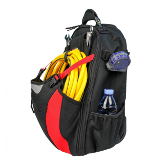 Wide Mouth Backpack Leather Tool Punch Bag With Wheels