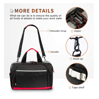 Heavy Duty Canvas Electrician Velocity Tool Tote Bag