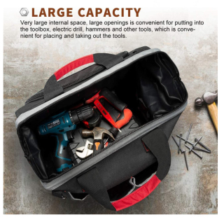 Heavy Duty Canvas Electrician Velocity Tool Tote Bag