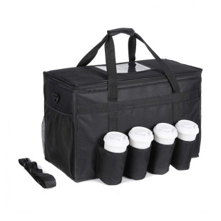 Motorcycle Insulated Pizza Delivery Bag With Cup Holder