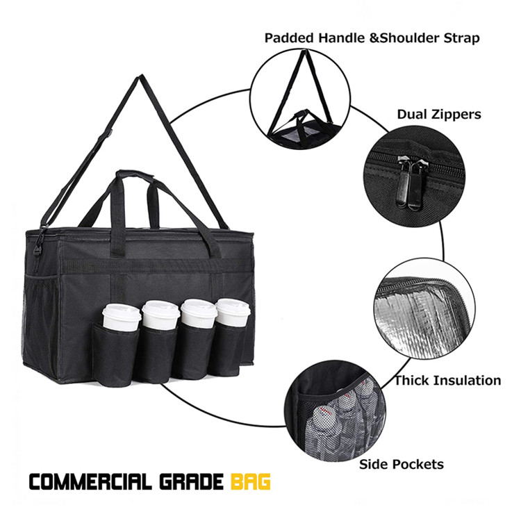 thumbnail image 2 of Large Cooling Box Insulated Food Delivery Cooler Bag OEM Insulated Printed Lunch Bags Travel Insulated Freezer Bag 2 of 12