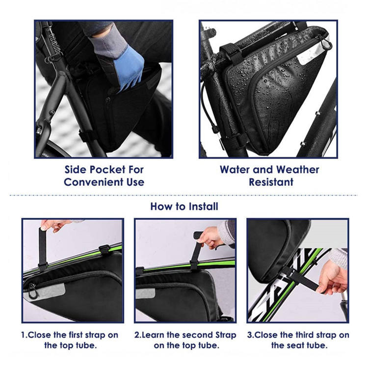 Triangle Saddle Frame Pouch for Cycling