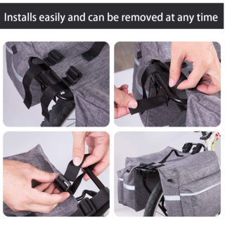Mountain Bike Panniers Bag Waterproof Bike Rear Rack Bag