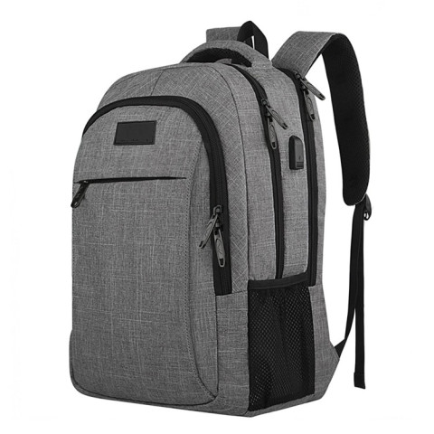 Zaino da viaggio per laptop da uomo con porta di ricarica USB