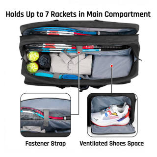 Foldable Travel Duffle Bag With Shoes Compartment