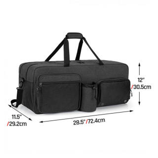 Foldable Travel Duffle Bag With Shoes Compartment