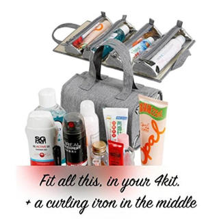 Overnight Hanging Roll Up Toiletry Travel Bag With Hook