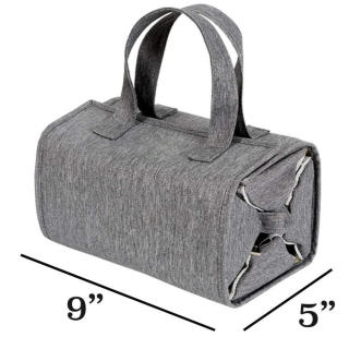 Overnight Hanging Roll Up Toiletry Travel Bag With Hook