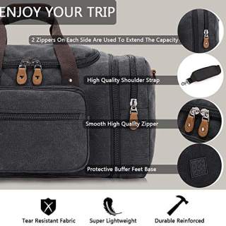 Travel Duffle Overnight Bag With Wet Dry Pocket
