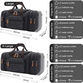 Travel Duffle Overnight Bag With Wet Dry Pocket