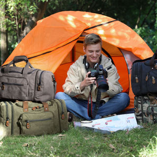 Travel Duffle Overnight Bag With Wet Dry Pocket