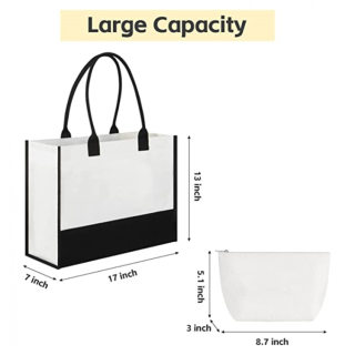 Women Travel Canvas Beach Bag For Gym Hiking