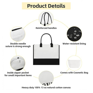 Women Travel Canvas Beach Bag For Gym Hiking