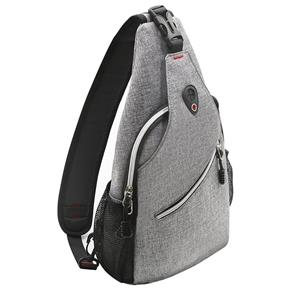 Waterdichte grote schoudertassen voor heren met koptelefoonvak
