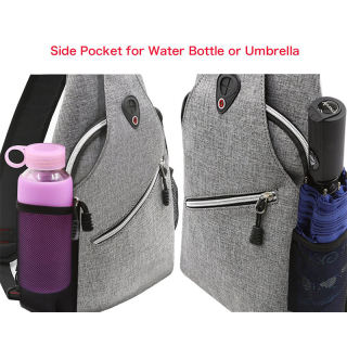 Waterdichte grote schoudertassen voor heren met koptelefoonvak