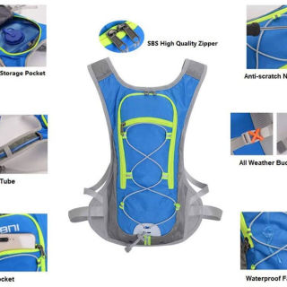 Lightweight Water Resistant Running Vest Chest Pack Bag