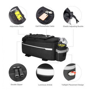 Bike Rear Rack Truck Cooler Bag For Warm Or Cold