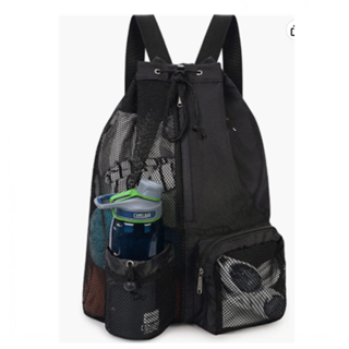 Black Swimming Backpack Swim Bag