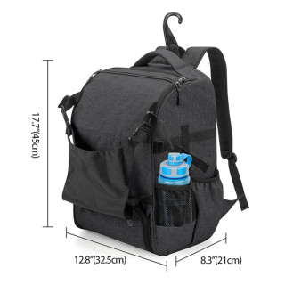 Men's Baseball Backpack Bag With Helmet Holder