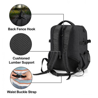 Men's Baseball Backpack Bag With Helmet Holder