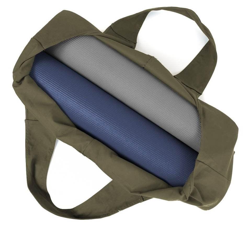 gym bag with yoga mat holder