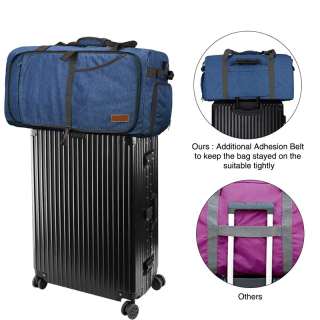 Large Black Crossbody Sports Gym Bag With Shoe Compartment