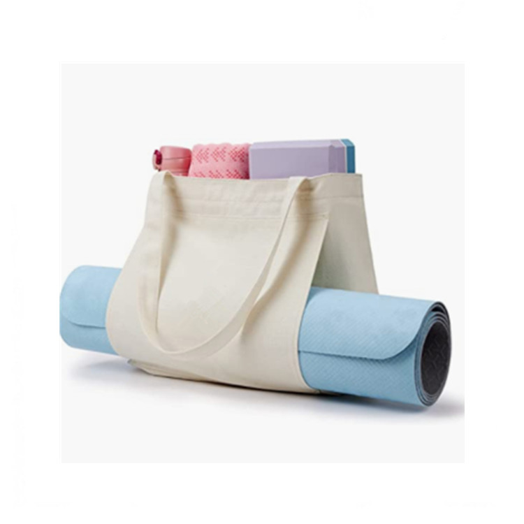 large canvas yoga bag