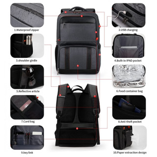 Men's Meal Prep Management Backpack