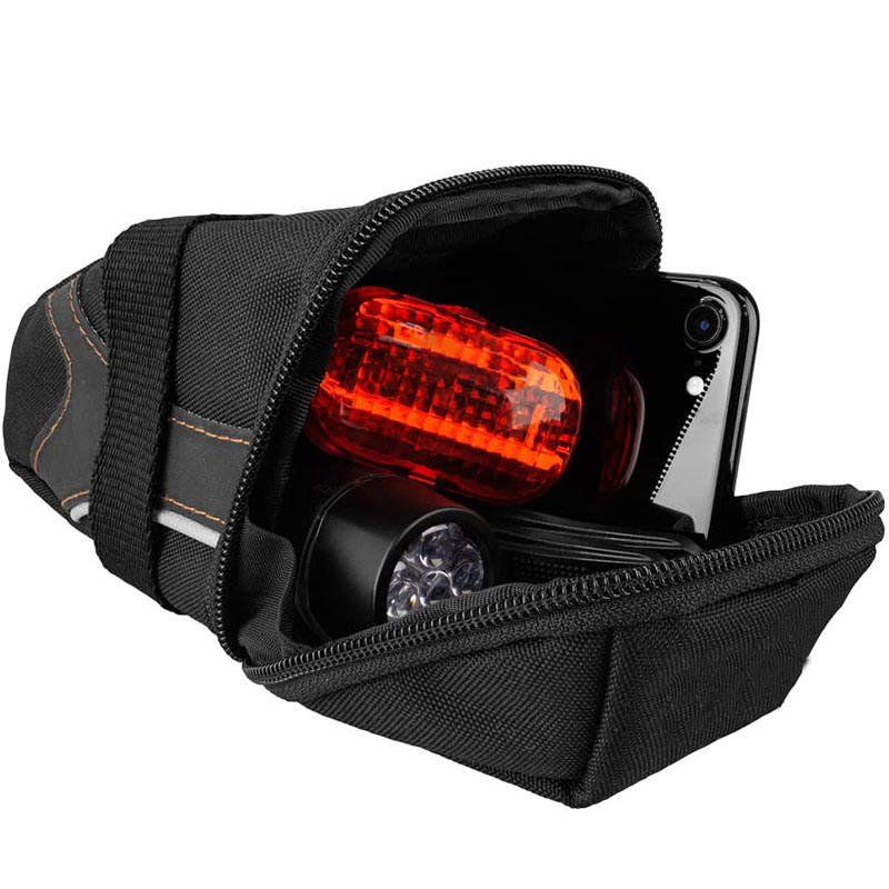 Lightweight Bike Bag with Reflective Wedge