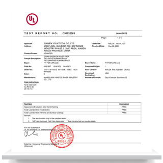 UL vizsgálati jelentés