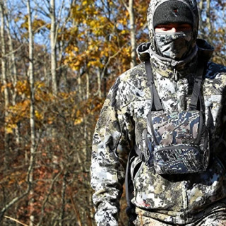 Hunting Chest Pack Bino Backpack Vest with Rangefinder Pouch