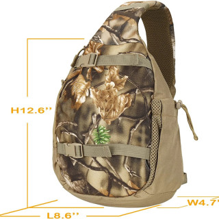 Blind Sling Pack For Hunting Fishing Hiking Camo Bag