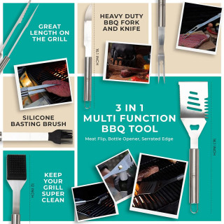 Waterproof Outdoor Picnic Cooking BBQ Tool Storage Bag