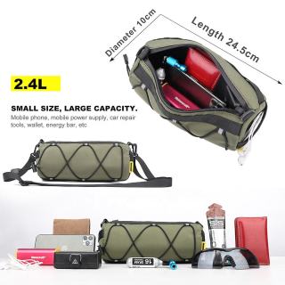 Bicycle Front Handlebar Bag Storage Roll Bag Commuter