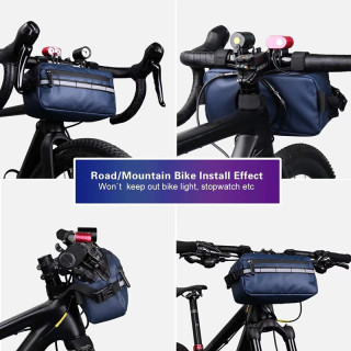 Bike Frame Handlebar Bag Waterproof Shoulder Waist Bag