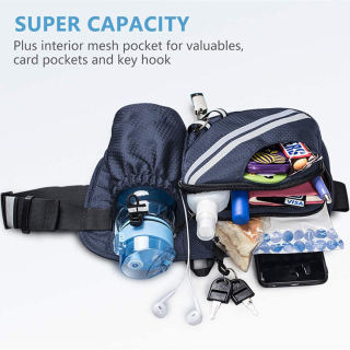 Fanny Hip Pack 2 Water Bottle Holders Lumbar Belt Running